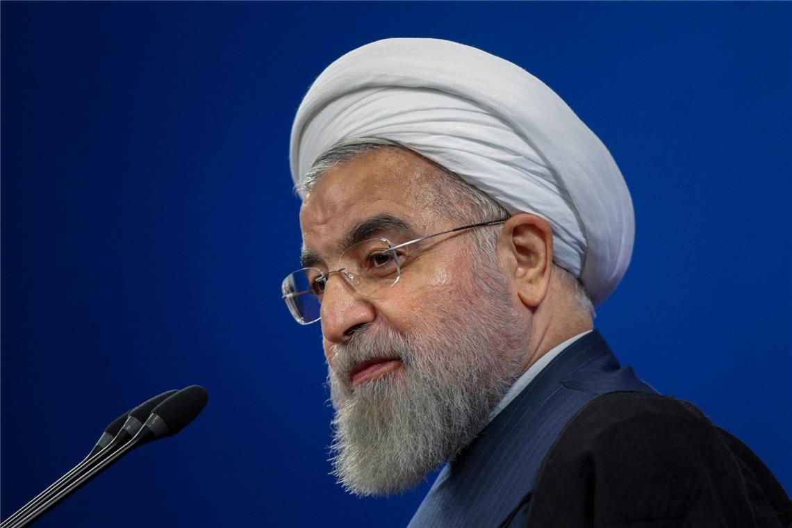 Netanjahu warnt Einwohner der Stadt Gaza: „verschwinden Sie" Der frühere iranische Präsident Hassan Ruhani kritisiert die Nahost-Strategie seiner Staatsführung. (Archivbild)