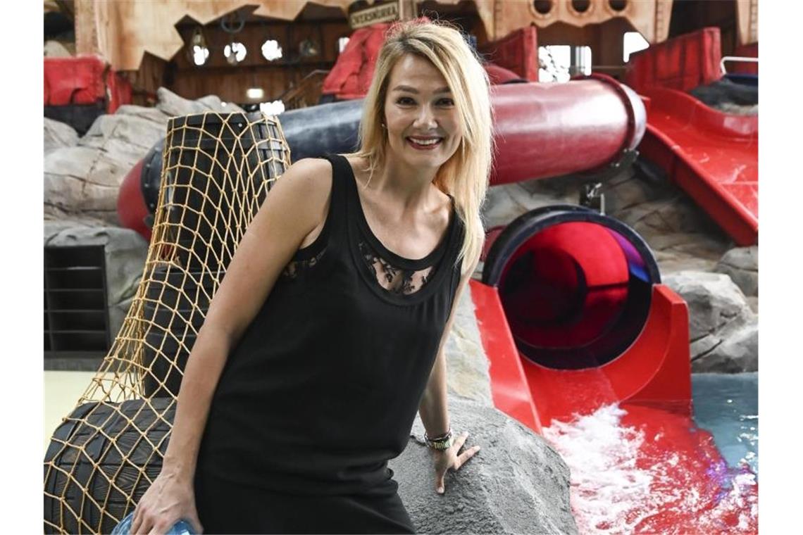 Schwimmweltmeisterin van Almsick: „Bin wasserscheu geworden“ Der frührere Schwimmstar Franziska van Almsick. Foto: Patrick Seeger/dpa/Archivbild
