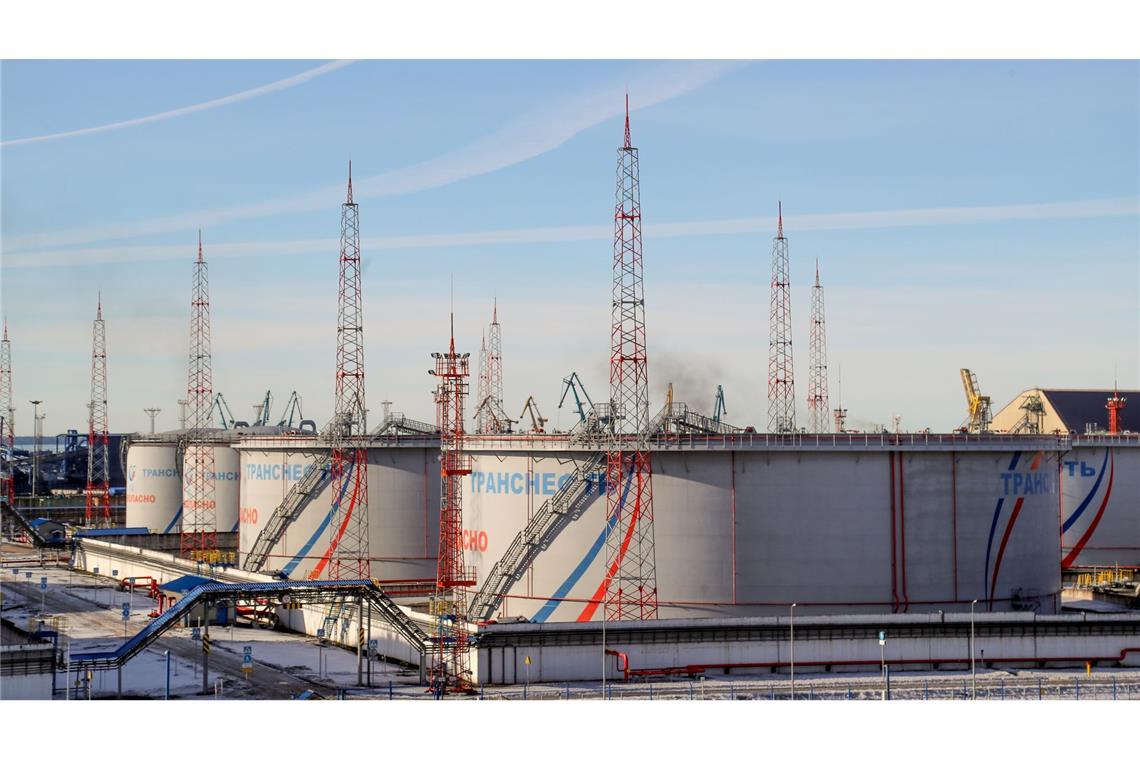 Der für den Ölexport wichtige Hafen Ust-Luga ist wiederholt von der Ukraine angegriffen worden. (Archivbild)