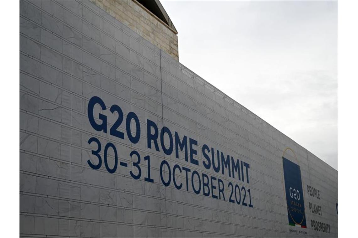 Klima: G20 will rasch handeln - aber konkrete Ziele fehlen Der G20-Gipfel findet Rom statt. Foto: Johannes Neudecker/dpa