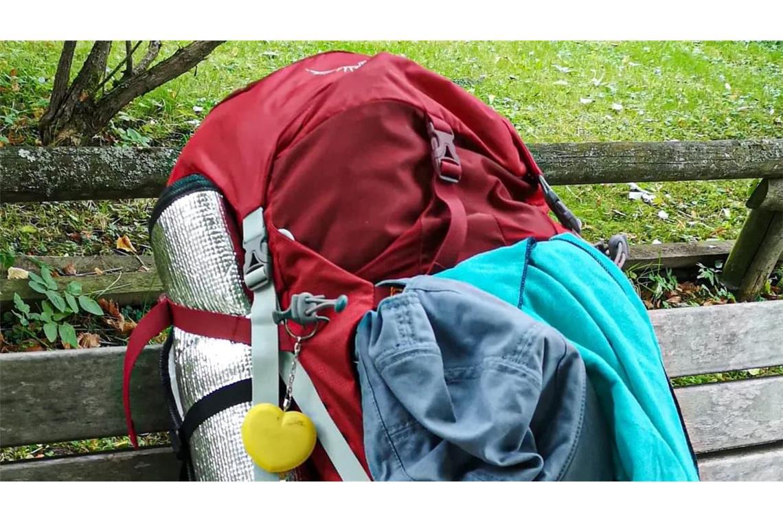 Der gefundene Reißverschluss passt nicht zum Rucksack von Scarlett.