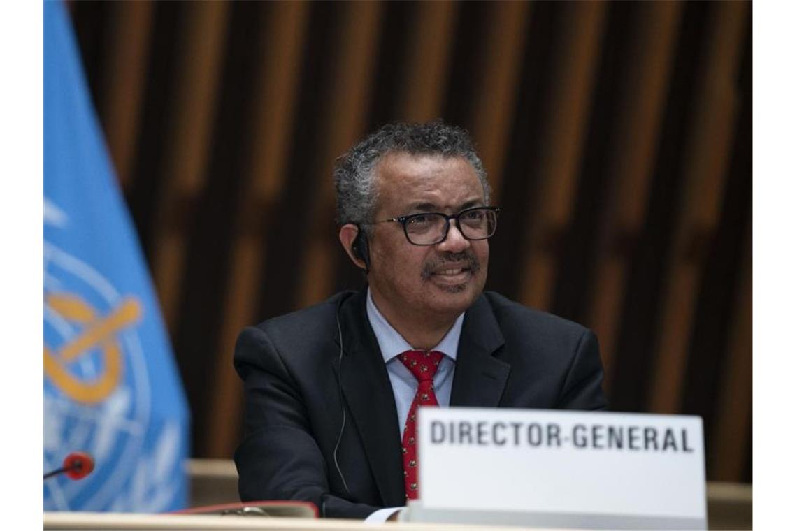 WHO: Rekordzahl neuer Infektionen innerhalb 24 Stunden Der Generaldirektor der Weltgesundheitsorganisation, Tedros Adhanom Ghebreyesus, warnt im Kampf gegen die Coronavirus-Pandemie vor Nachlässigkeit. Foto: WHO/Christopher Black/WHO/Christopher Black/AP/dpa