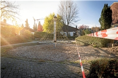 Der gesperrte Spielplatz Mozartstraße in Unterweissach. Archivfoto: Alexander Becher