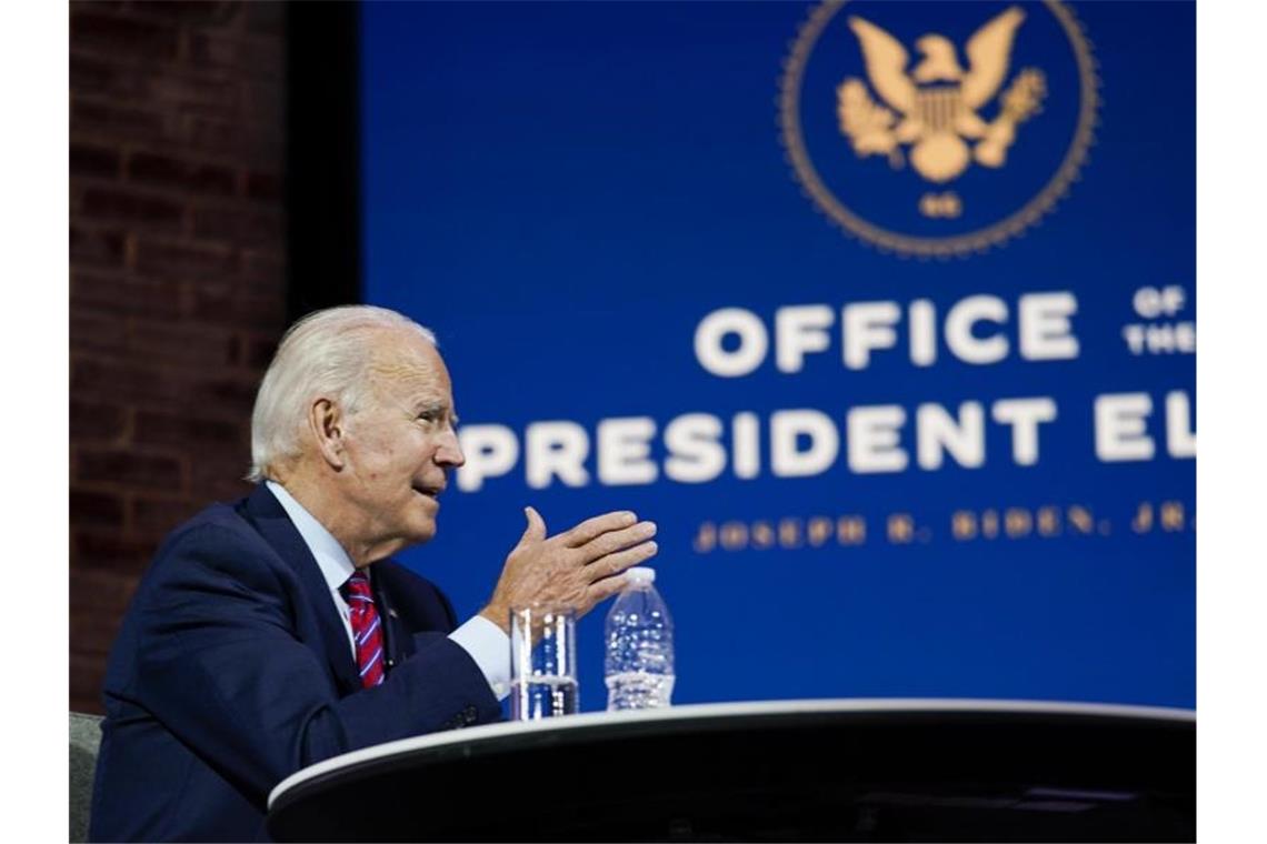 Der gewählte US-Präsident Joe Biden richtet eine Botschaft an die Verbündeten. Foto: Carolyn Kaster/AP/dpa