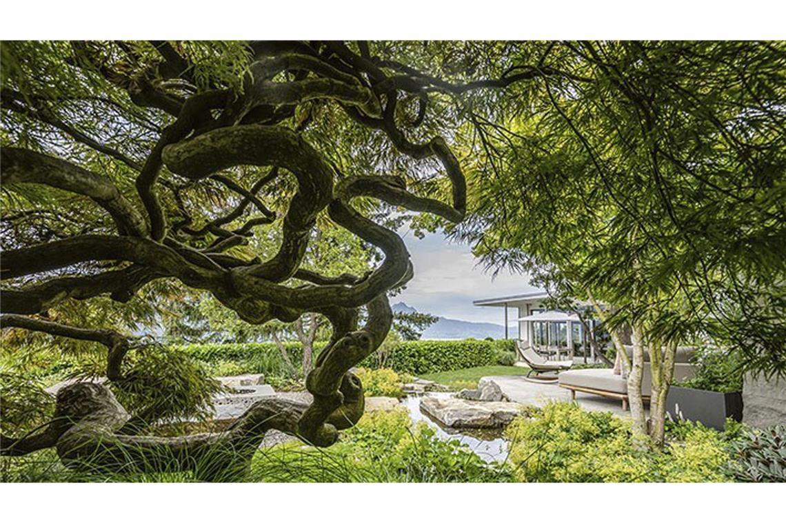 Der Gewinnergarten 2026: Daniel Berg GmbH unter der Überschrift „Der Garten als ideale Fortsetzung einer Landschaft“ mit seinem Projekt in Weggis im Schweizer Kanton Luzern.