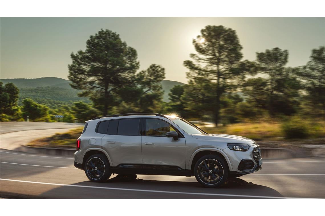 Der GLB EQ soll künftig Mercedes-Familien abholen.