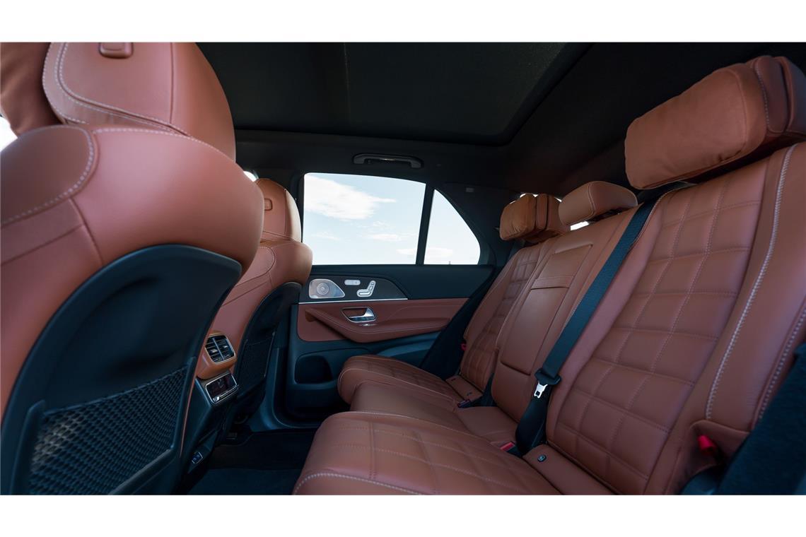 Der GLE ist serienmäßig ein Fünfsitzer. Er kann alternativ auch mit zwei zusätzlichen Sitzen bestellt werden.