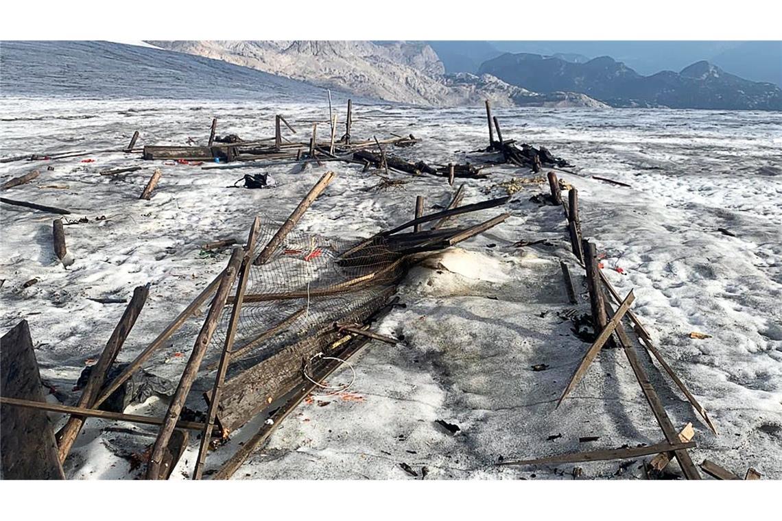 Der Gletscher hat mehr als die Hälfte seiner Fläche eingebüßt.