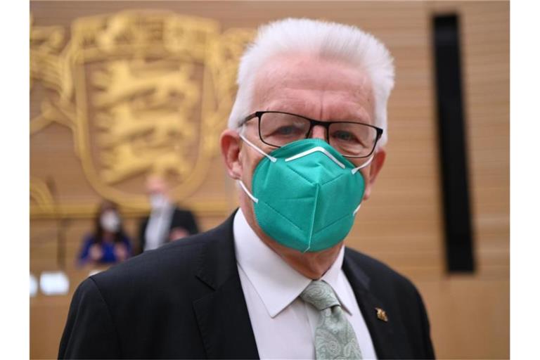 Der Grünen-Politiker Winfried Kretschmann ist zum dritten Mal zum baden-württembergischen Ministerpräsidenten gewählt worden. Foto: Marijan Murat/dpa-Pool/dpa