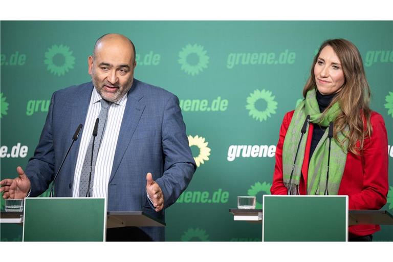 Der Grünen-Vorsitzende Omid Nouripour und die politische Geschäftsführerin Emily Büning kündigten ein volles Programm an.