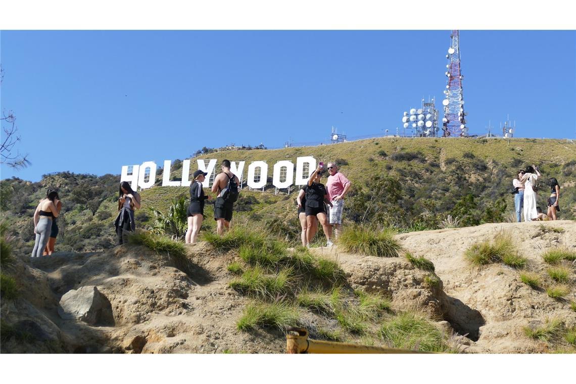 Freitag, der Dreizehnte: 13 erfreuliche Ereignisse Der Hollywood-Schriftzug ist eines der bekanntesten Wahrzeichen der USA. (Archivbild)