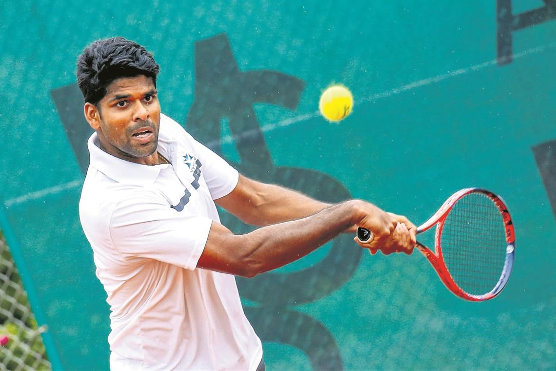 Der Inder Vishnu Vardhan bleibt auch in diesem Jahr die Nummer eins bei den Tennisspielern der TSG Backnang.