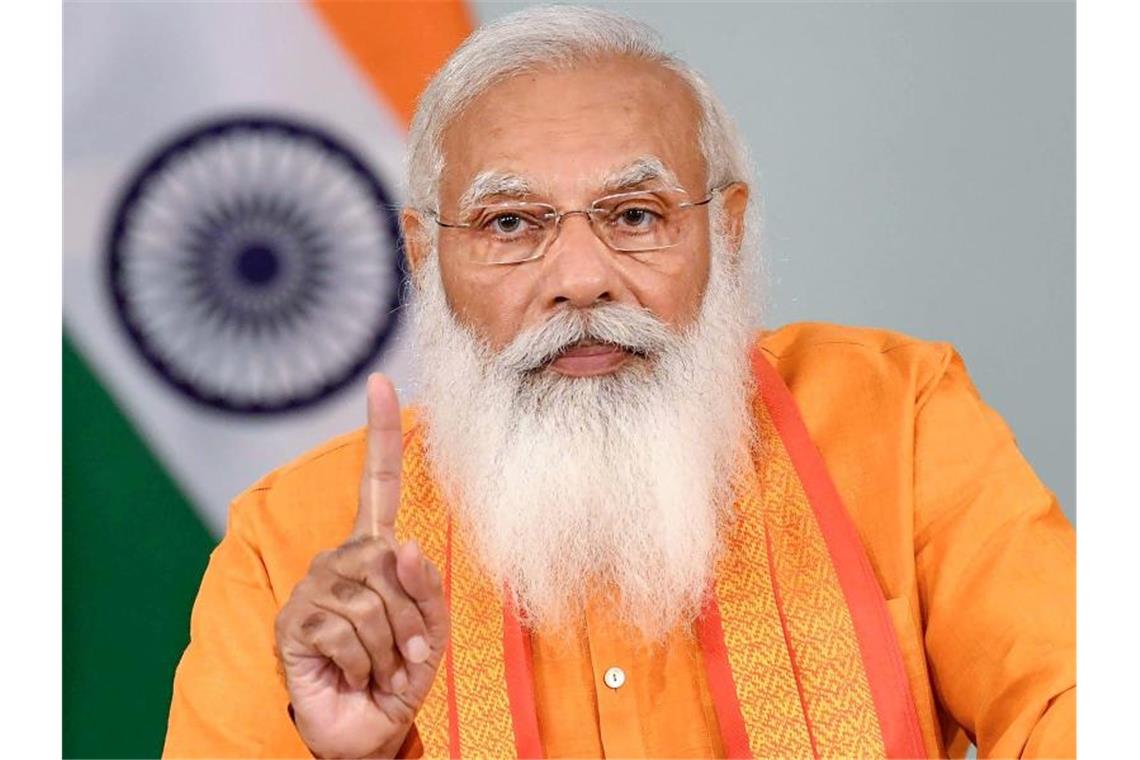 50 Millionen Postkarten für Indiens Premier zum Geburtstag Der indische Premierminister Narendra Modi hat Geburtstag. Foto: -/Indian government via PTI/dpa
