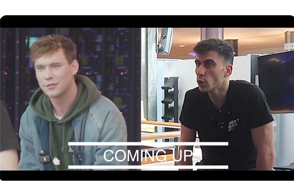 Politischer Showdown zwischen zwei Youtube-Stars Der Influencer Caolan Robertson (links) stellt dem Influencer und Europaparlamentarier Fidias Panayiotou in Brüssel bohrende Fragen zu dessen ungeklärten Verhältnis zu Russland.