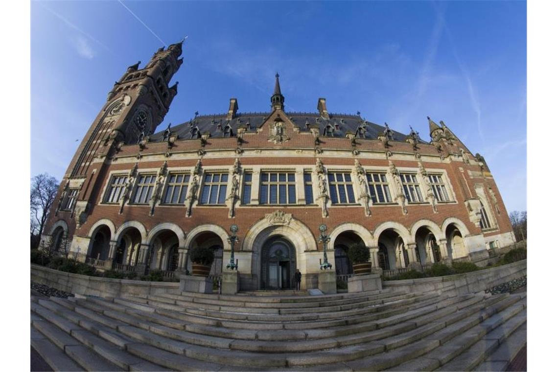 Höchstes UN-Gericht urteilt zu Ukraine-Krieg Der Internationale Gerichtshof (IGH) in Den Haag. Foto: Peter Dejong/AP/dpa