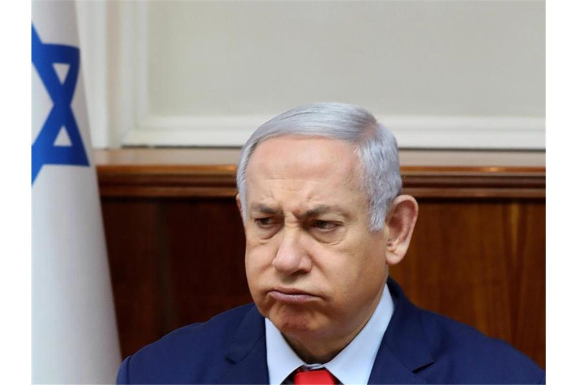 Der israelische Ministerpräsident Benjamin Netanjahu in Jerusalem. Israel steht möglicherweise vor der zweiten Parlamentswahl innerhalb eines halben Jahres. Foto: Gali Tibbon/Pool AFP/AP