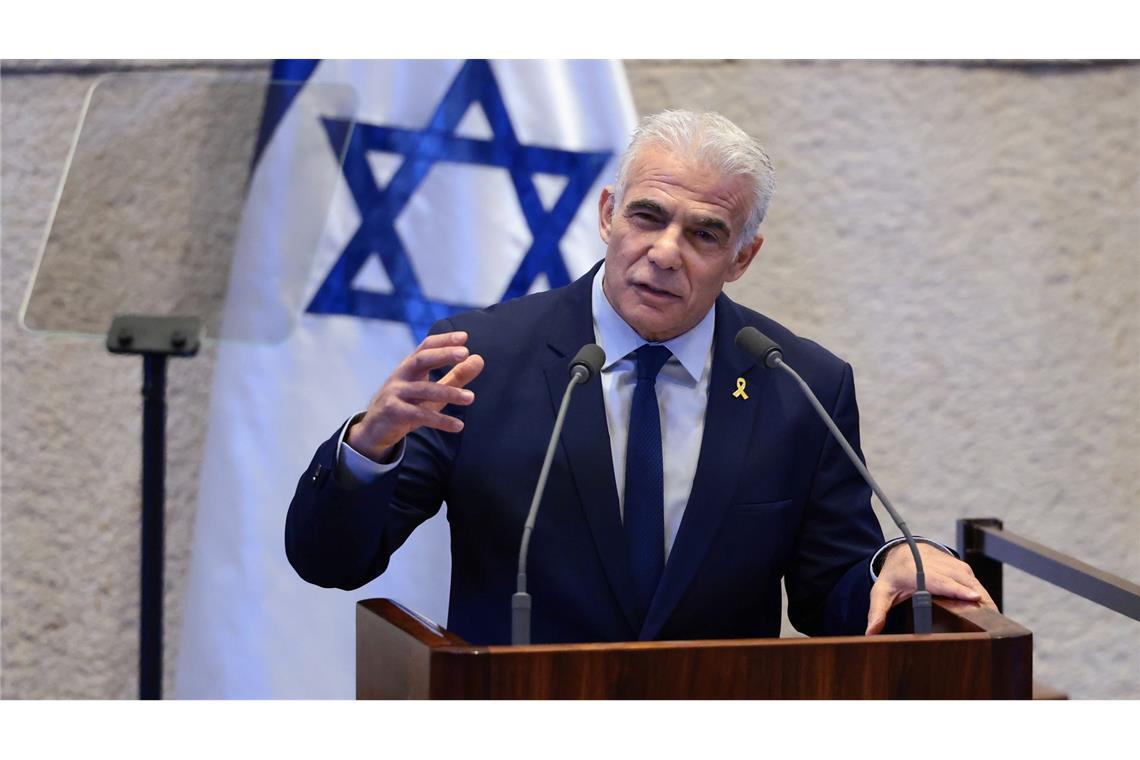 Der israelische Oppositionsführer Jair Lapid. (Archivbild)