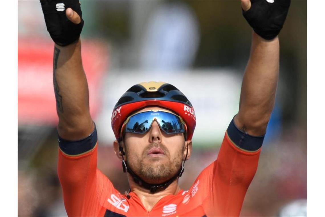 Kein deutscher Triumph: Belgier gewinnt Deutschland-Tour Der Italiener Sonny Colbrelli gewinnt die Schlussetappe der Deutschland-Tour. Foto: Bernd Thissen