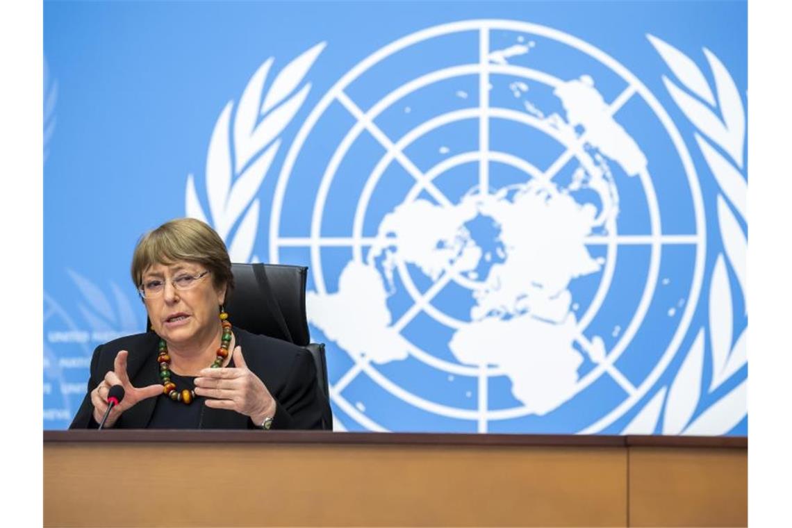 „Der jetzige Zustand ist unhaltbar“: Michelle Bachelet, UN-Hochkommissarin für Menschenrechte. Foto: Martial Trezzini/KEYSTONE/dpa