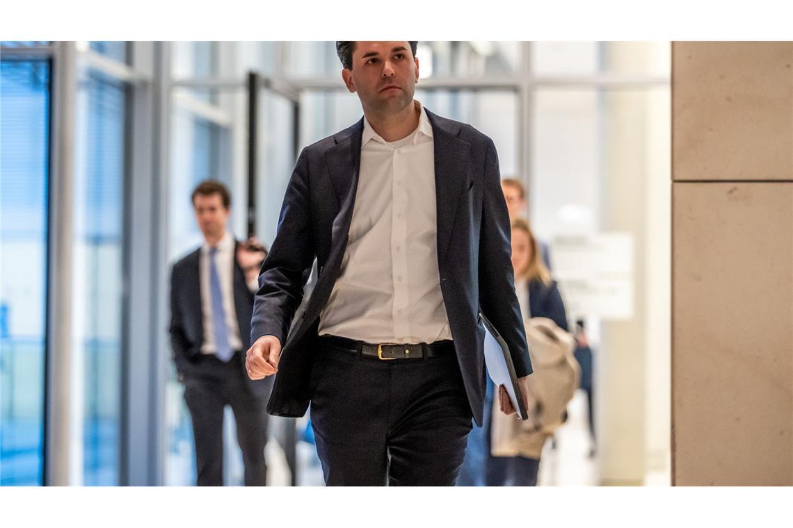 Der JU-Vorsitzende Johannes Winkel gehört zu den Spitzenleuten der Jungen Gruppe. (Archivbild)