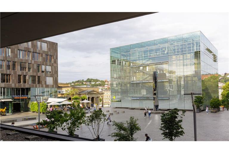 Der Kleine Schlossplatz hinter dem Kunstmuseum wird zum Festivalgelände