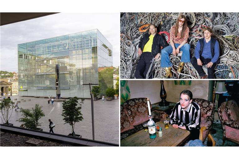 Der Kleine Schlossplatz hinter dem Kunstmuseum wird zur Konzertbühne für Acts wie Die Nerven (oben) oder Levin Goes Lightly