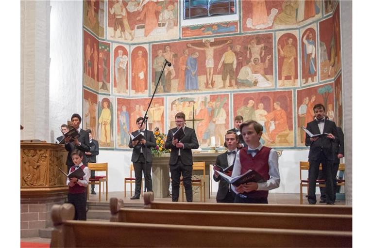 Der Knabenchor Capella Vocalis bei einem Auftritt in der Christuskirche in Reutlingen. Foto: Georg Storz/Capella Vocalis/dpa/Archivbild