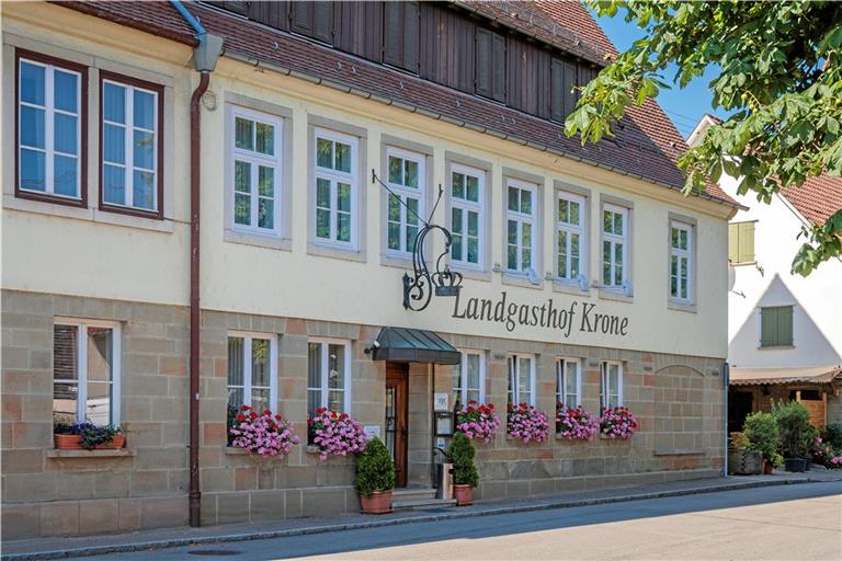 Der Landgasthof Krone liegt am Rathausplatz 3 in Fornsbach und gehört fest zur Dorfgemeinschaft. Ganze 26-mal hat die Krone dort bereits eine Hocketse veranstaltet. Foto: Stefan Bossow