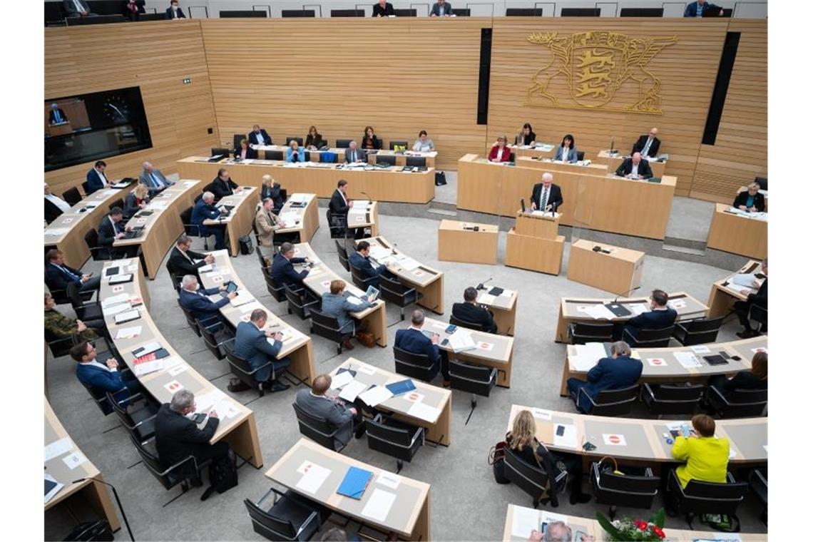 Der Landtag bietet Abgeordneten und Mitarbeitern Antigen-Schnelltests an. Foto: Sebastian Gollnow/dpa/Archivbild