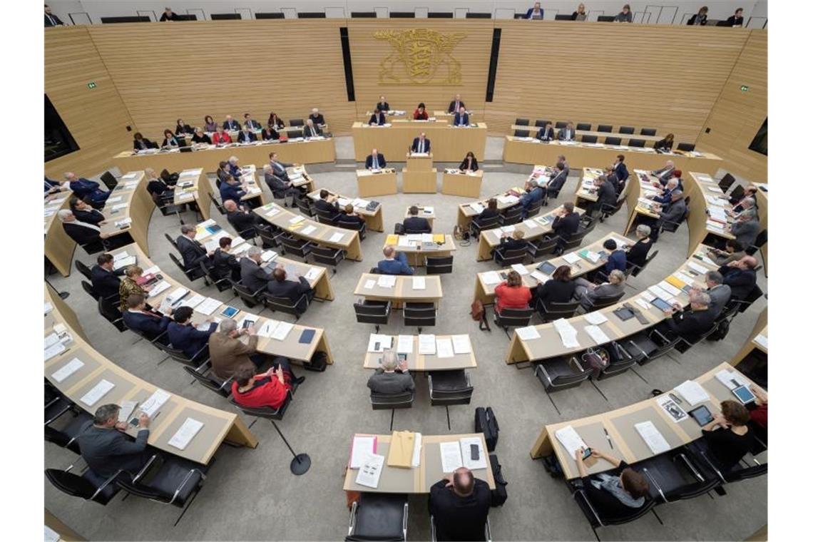 Der Landtag von Baden-Württemberg in Stuttgart. Foto: Sina Schuldt/Archivbild