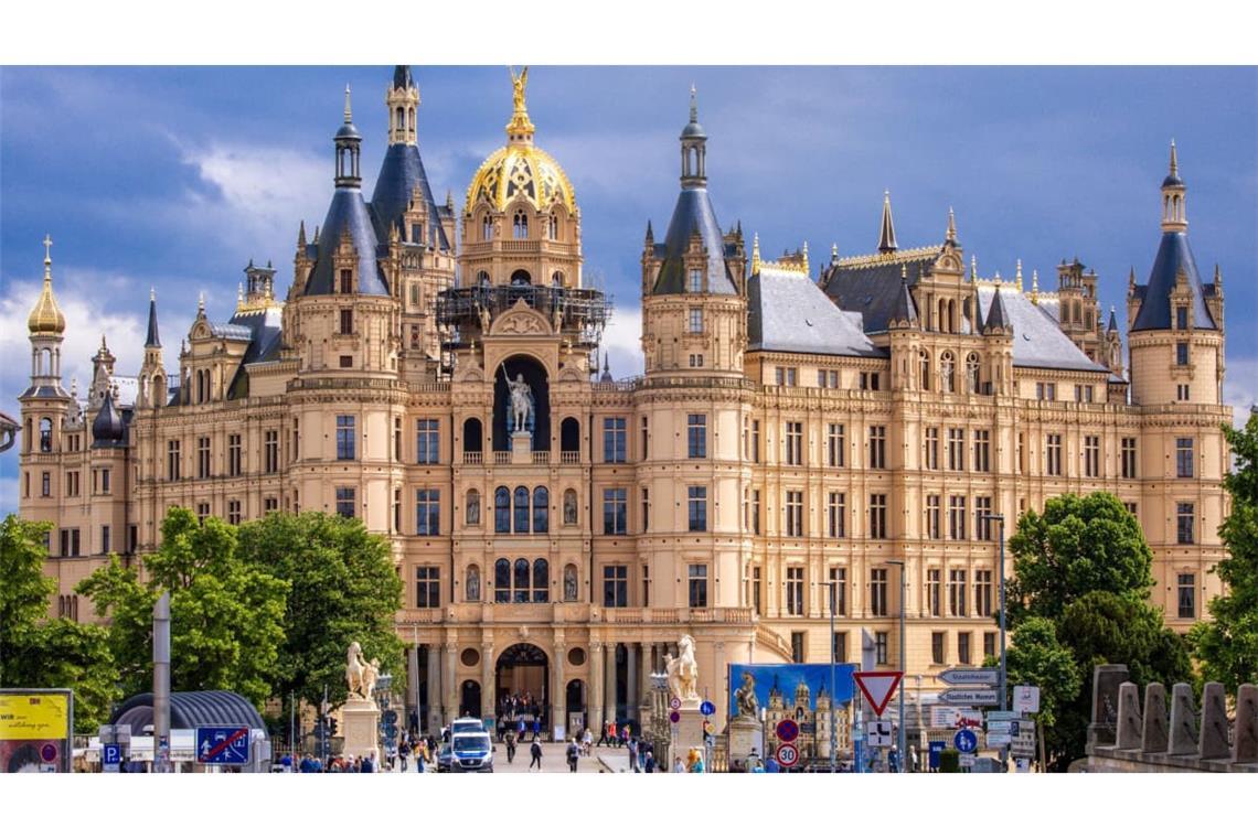 Der Landtag von mecklenburg-Vorpommern tagt im Schweriner Schloss.