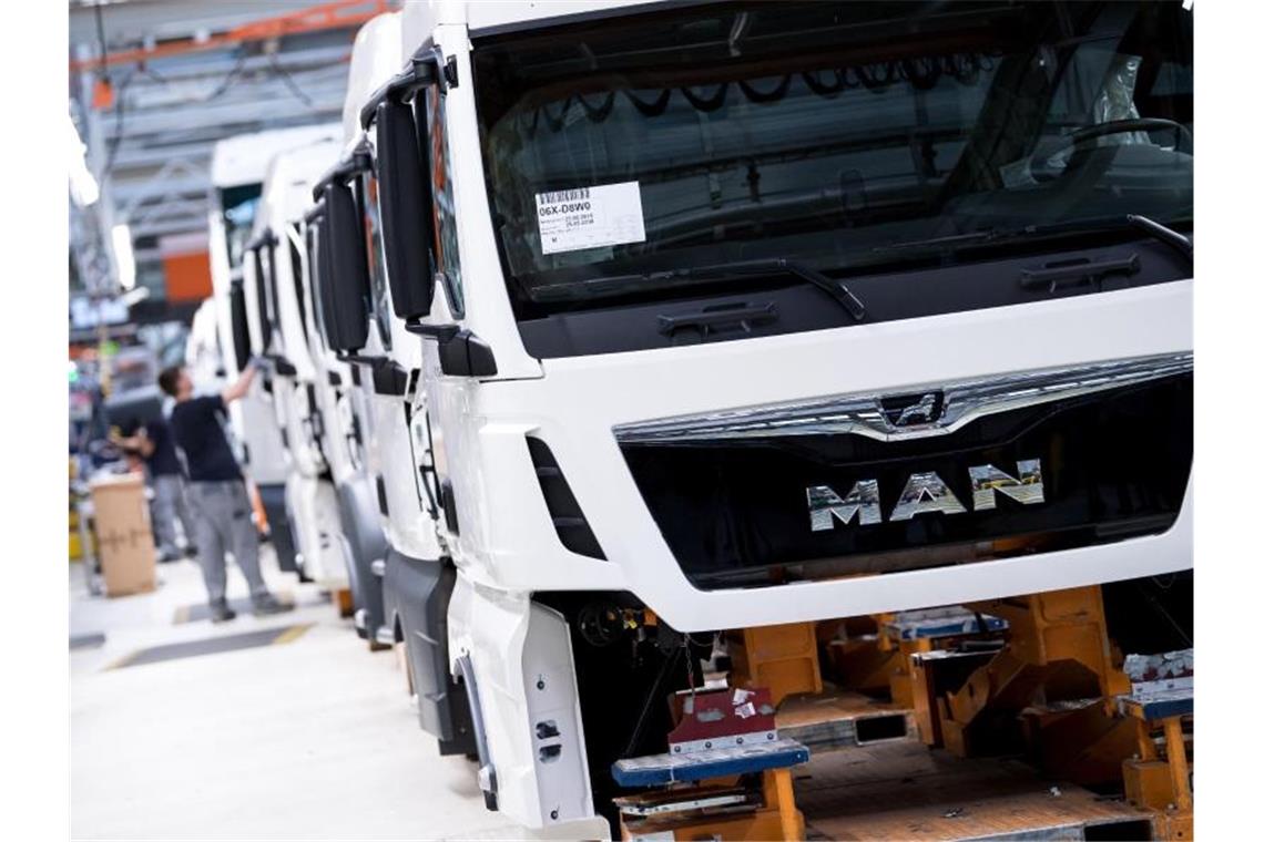 MAN kündigt Standortsicherung Der Lastwagenbauer MAN ist seit langem mäßig profitabel. Er gehört zur VW-Lkw-Tochter Traton. Foto: Sven Hoppe/dpa