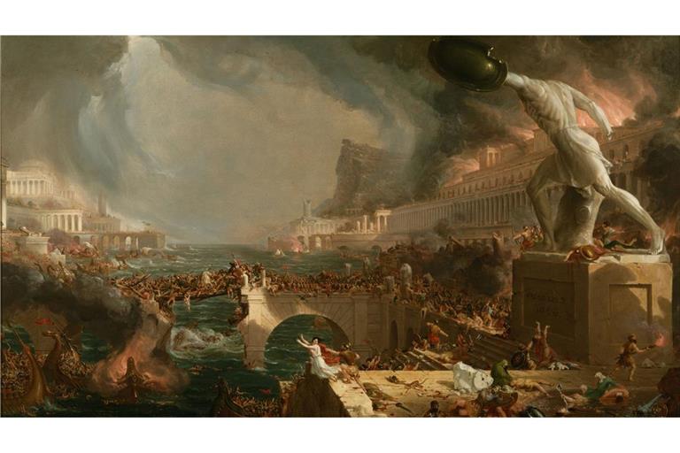 „Der Lauf des Imperiums“ ist eine Serie von fünf Gemälden des amerikanischen Malers Thomas Cole, entstanden zwischen 1833 und 1836. Die Serie schildert Aufstieg und Fall einer imaginären Stadt am unteren Ende eines Flusstals, nahe dessen Mündung in eine Meeresbucht.