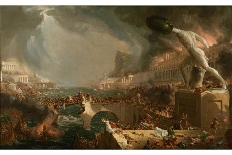 „Der Lauf des Imperiums“ ist eine Serie von fünf Gemälden des amerikanischen Malers Thomas Cole, entstanden zwischen 1833 und 1836. Die Serie schildert Aufstieg und Fall einer imaginären Stadt am unteren Ende eines Flusstals, nahe dessen Mündung in eine Meeresbucht.