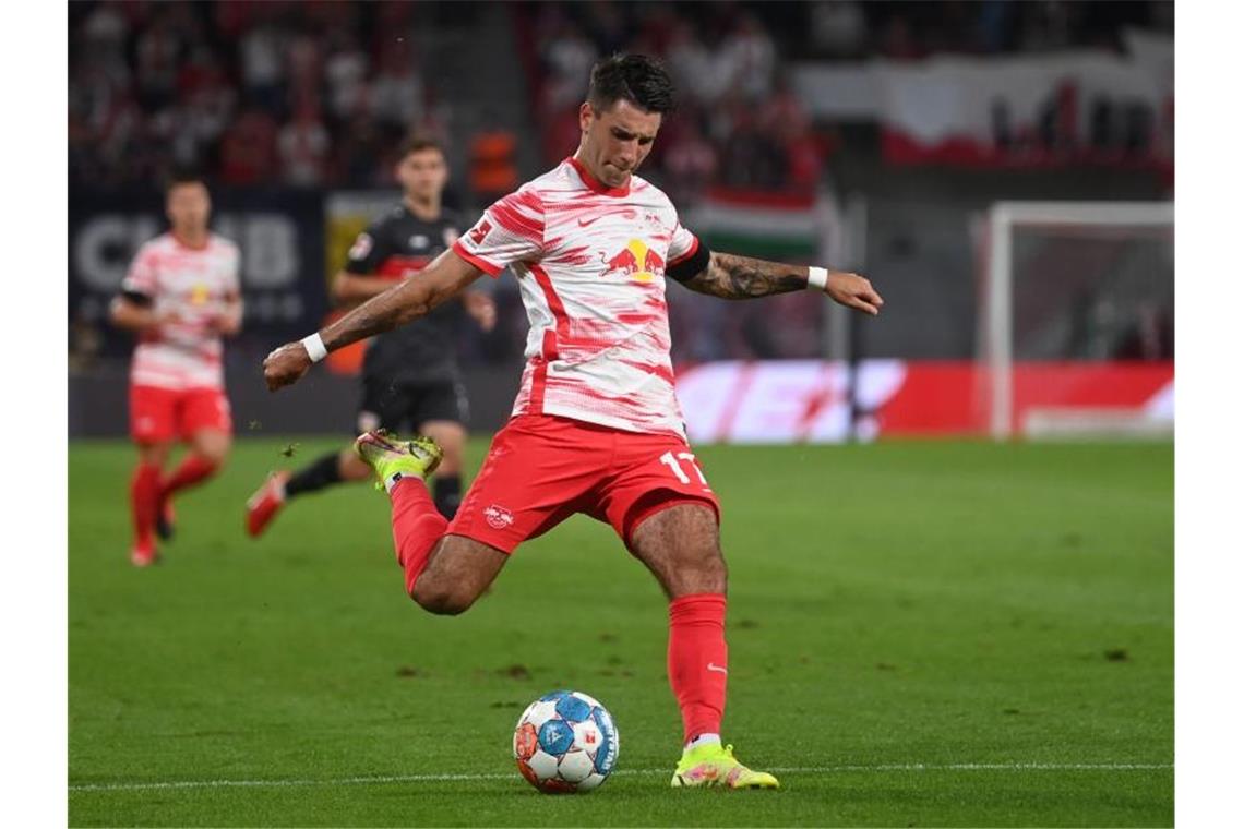 Der Leipziger Dominik Szoboszlai überzeugte gegen den VfB. Foto: Hendrik Schmidt/dpa