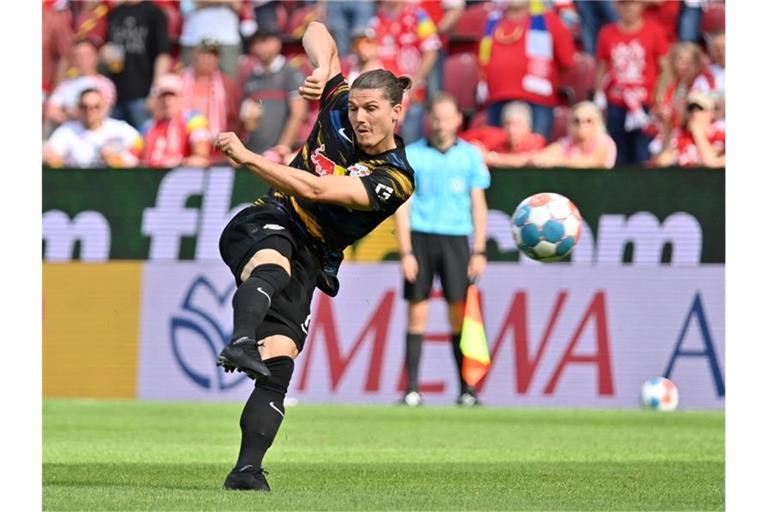 Der Leipziger Marcel Sabitzer soll weiter auf der Wunschliste vom FC Bayern stehen. Foto: Torsten Silz/dpa