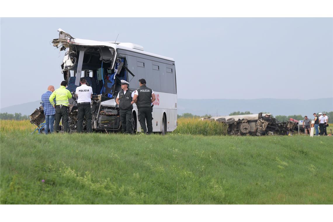 Der Linienbus war auf einer Regionalverbindung in der Ostslowakei unterwegs.