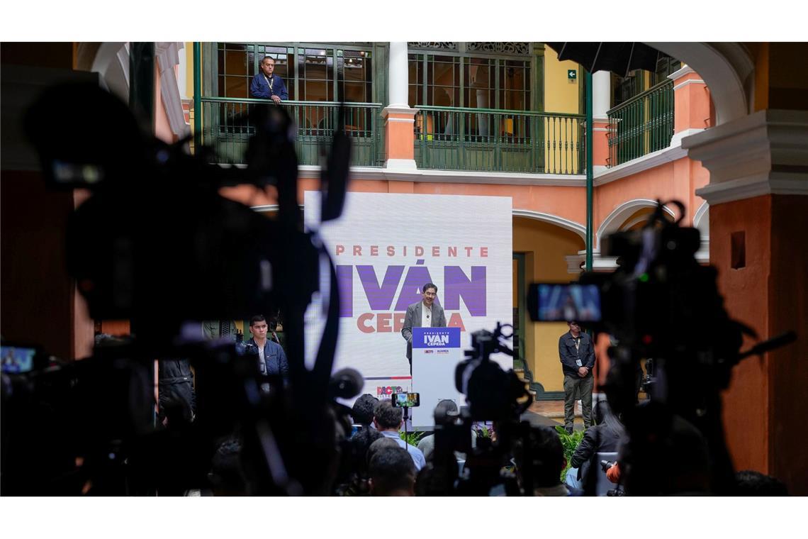Der linke Senator Iván Cepeda aus dem Regierungslager gehört zu den Favoriten bei der Präsidentenwahl.