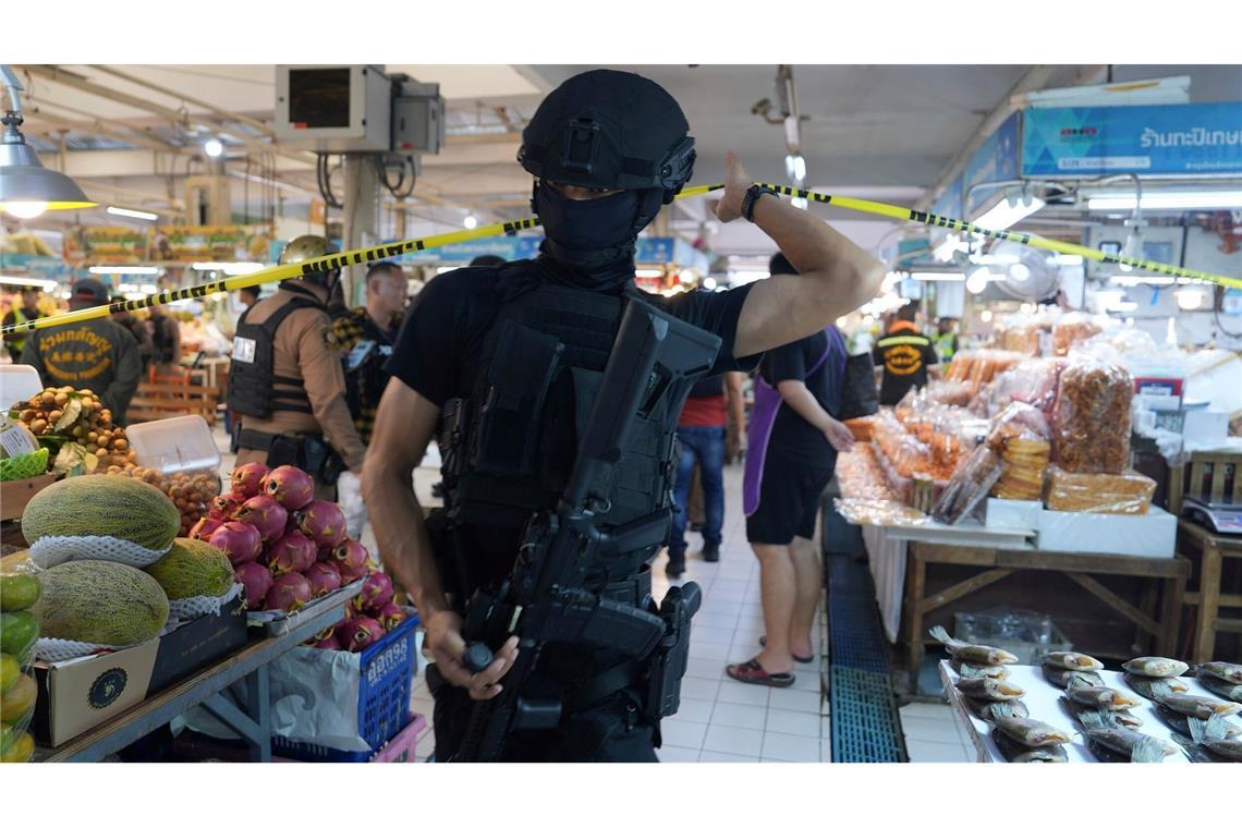 Schüsse auf beliebtem Markt in Bangkok - sechs Tote Der Markt ist sehr beliebt.