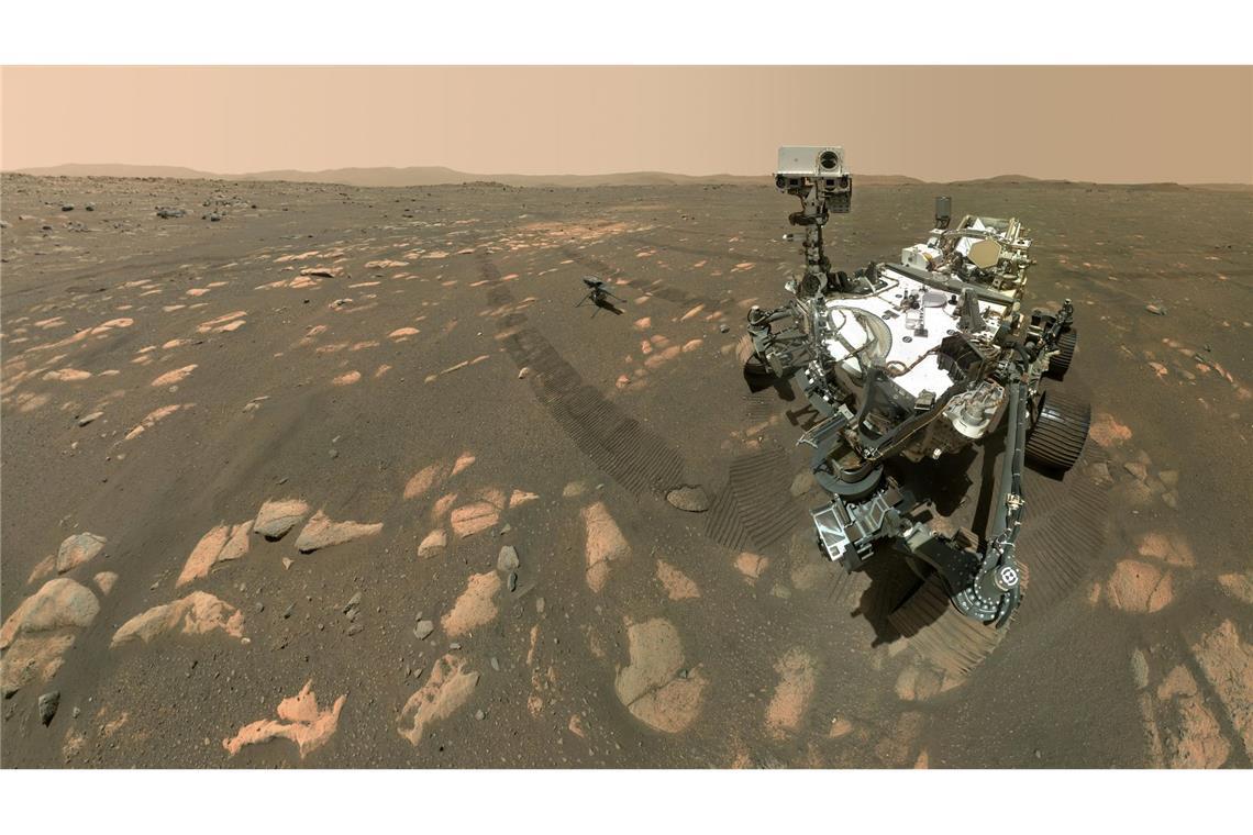 Science statt Fiction: Wie Mars-Fotos mit Mythen aufräumten Der Mars-Rover "Perseverance" erforscht den "Roten Planeten" nach Hinweisen auf früheres mikrobielles Leben (Archivfoto).