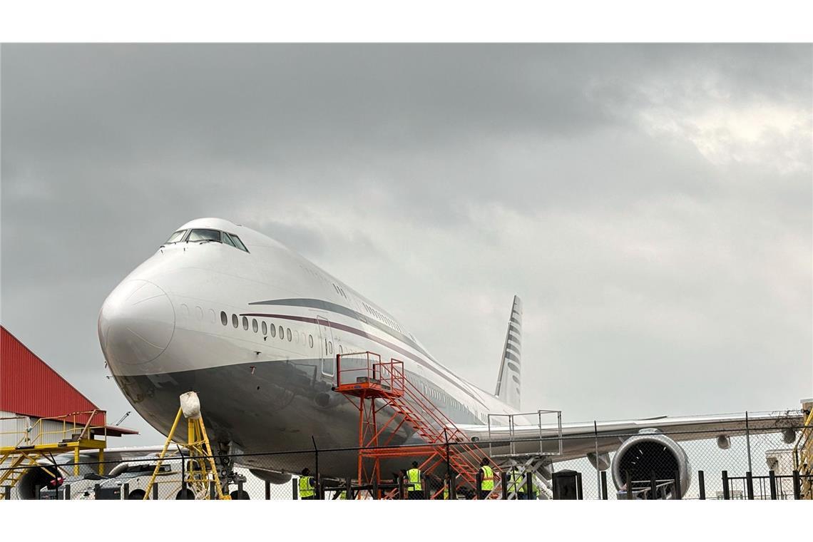 Trump enttäuscht Anhänger mit Luxusflieger aus Katar Der mögliche Jet für US-Präsident Trump aus Katar. (Archivbild)
