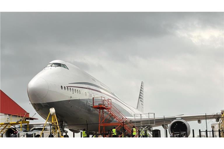 Der mögliche Jet für US-Präsident Trump aus Katar. (Archivbild)