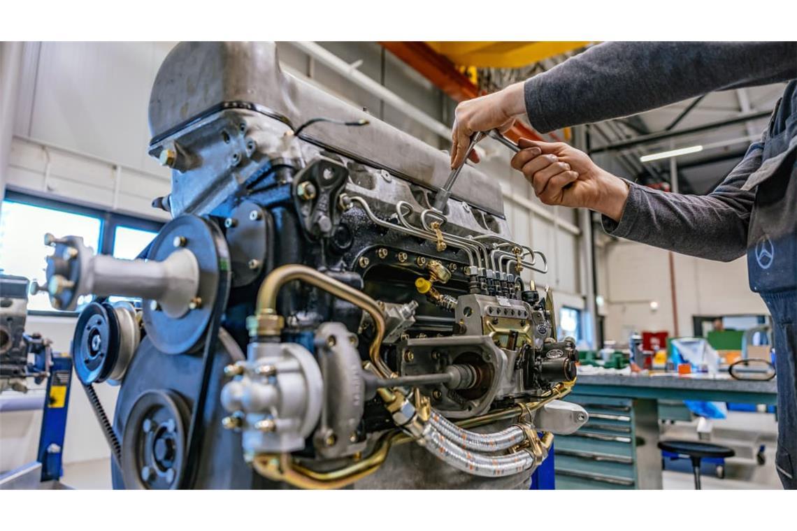 Der Motorenbau ist eines der elf Gewerke im Classic Center, die eine Werksrestaurierung erfordert.