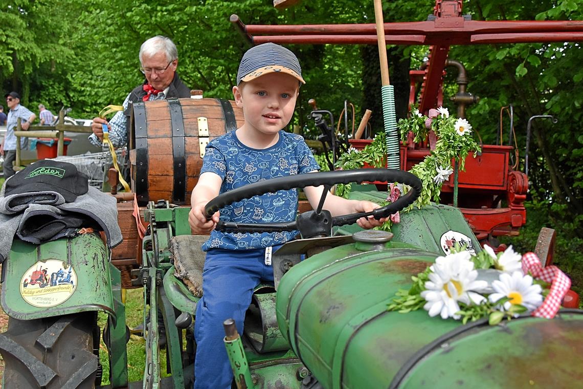 Der Nachwuchs hatte ebenfalls viel Spaß beim zehnten Oldtimertreffen.