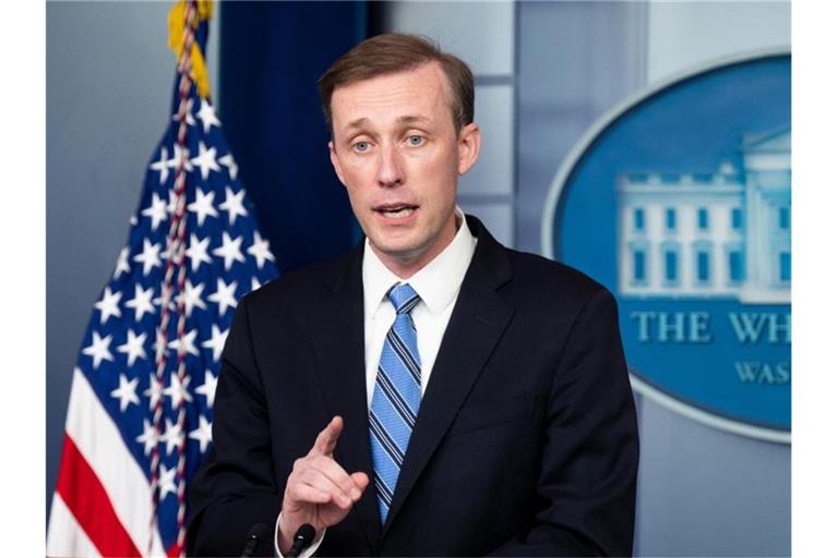 Der Nationale Sicherheitsberater der USA, Jake Sullivan, spricht während einer Pressekonferenz im Briefingraum des Weißen Hauses. Foto: Michael Brochstein/SOPA Images via ZUMA Press Wire/dpa