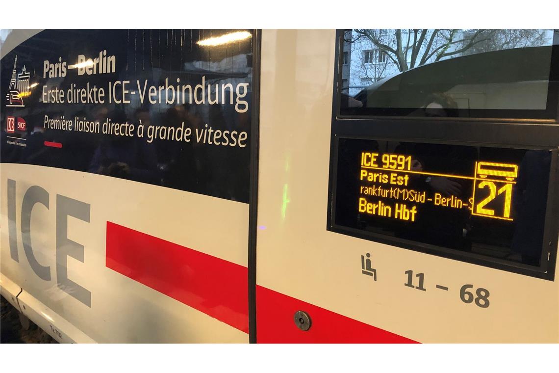 Bahn baut Verkehr nach Frankreich aus - neue Züge ab München Der neue Direkt-ICE zwischen Paris und Berlin kommt bei den Reisenden sehr gut an. (Archivbild)