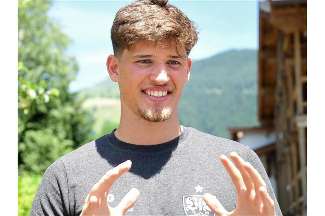 VfB-Torwart Kobel: Nicht gekommen, um auf der Bank zu sitzen Der neue Torwart des VfB Stuttgart, Gregor Kobel, beim Trainingslager in Kitzbühel. Foto: Maximilian Haupt