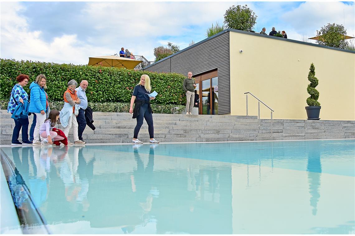 Der neue Wellnessbereich. Tag der offenen Tür 75 Jahre Sonnenhof Hotel in Aspach...