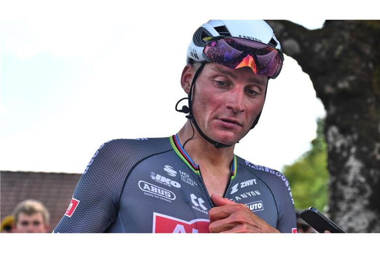 Der Niederländer Mathieu van der Poel musste bei der Tour de France wegen einer Lungenentzündung aufgeben.
