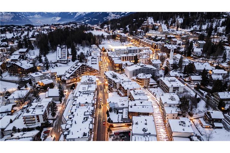 Der noble Skiort Crans-Montana auf 1.500 Metern Höhe.